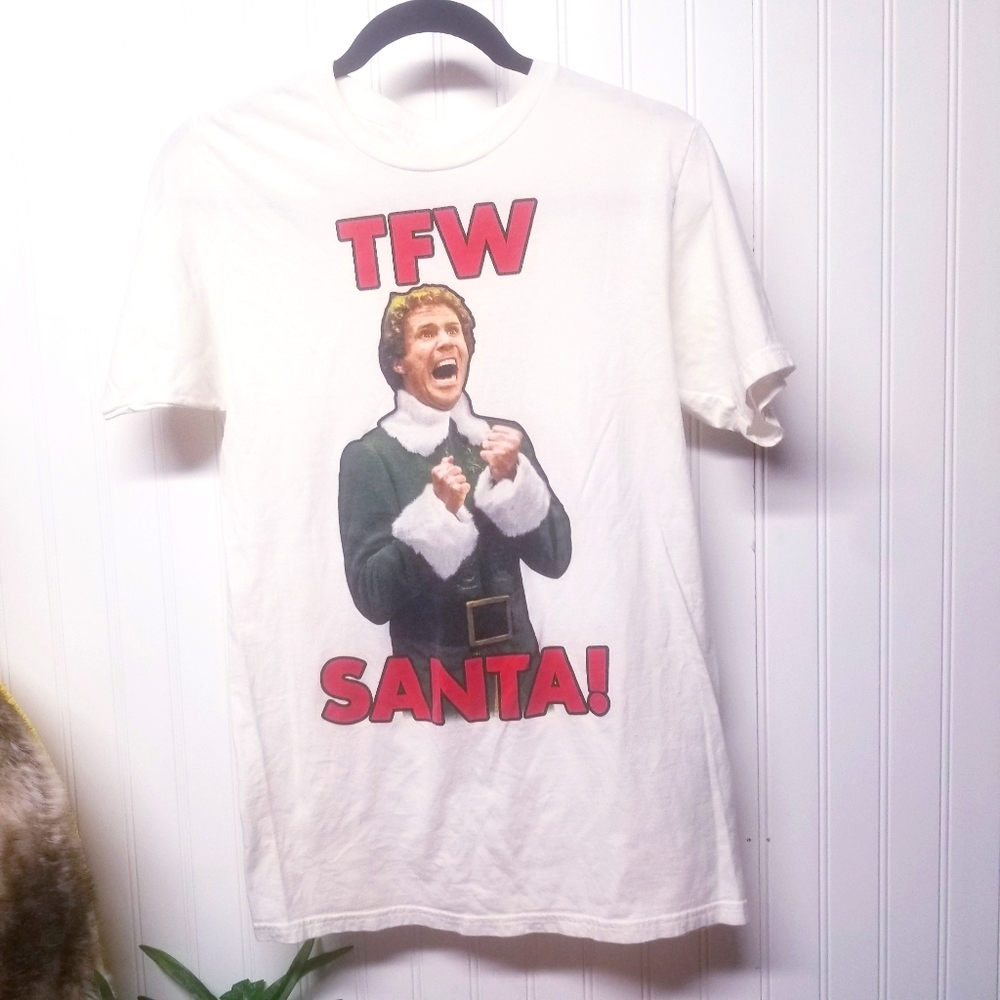 Elf Christmas MoveieTFW Santa Shirt Size Small